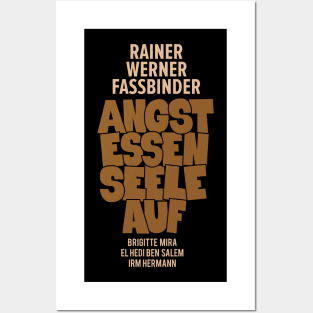 Angst essen Seele auf - Rainer Werner Fassbinder Posters and Art